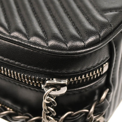 Chanel 2014-2015 Black Lambskin Medium Coco Boy Camera Bag