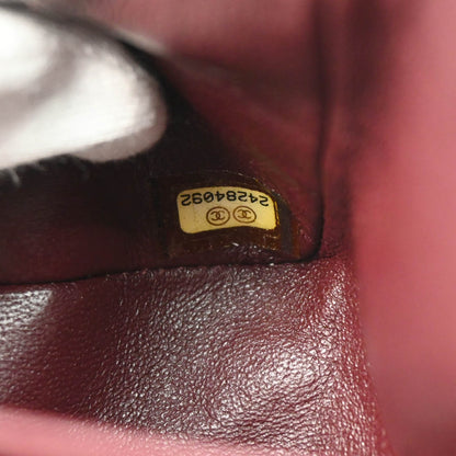 Chanel 2017-2018 Black Caviar Chevron Medium Classic Double Flap Shoulder Bag