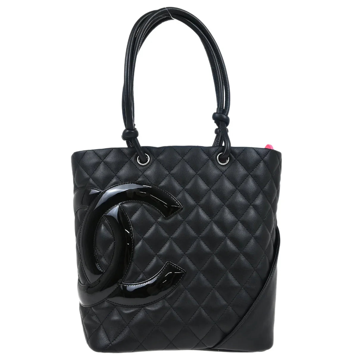 Chanel 2009-2010 Black Calfskin Cambon Ligne Tote Handbag
