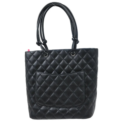 Chanel 2009-2010 Black Calfskin Cambon Ligne Tote Handbag