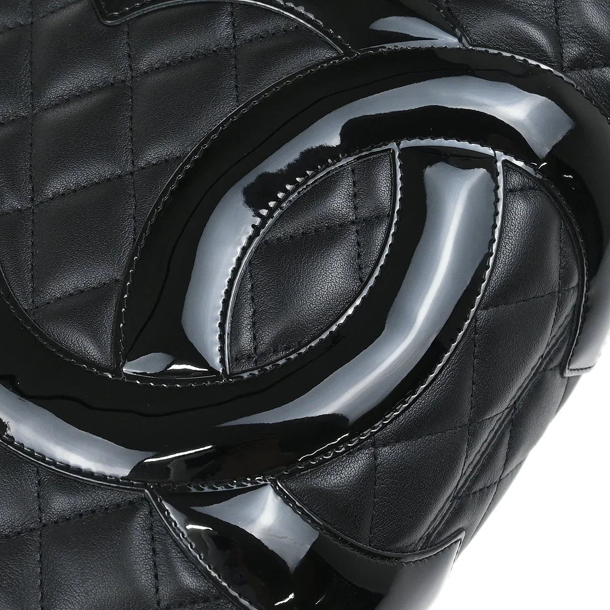 Chanel 2009-2010 Black Calfskin Cambon Ligne Tote Handbag