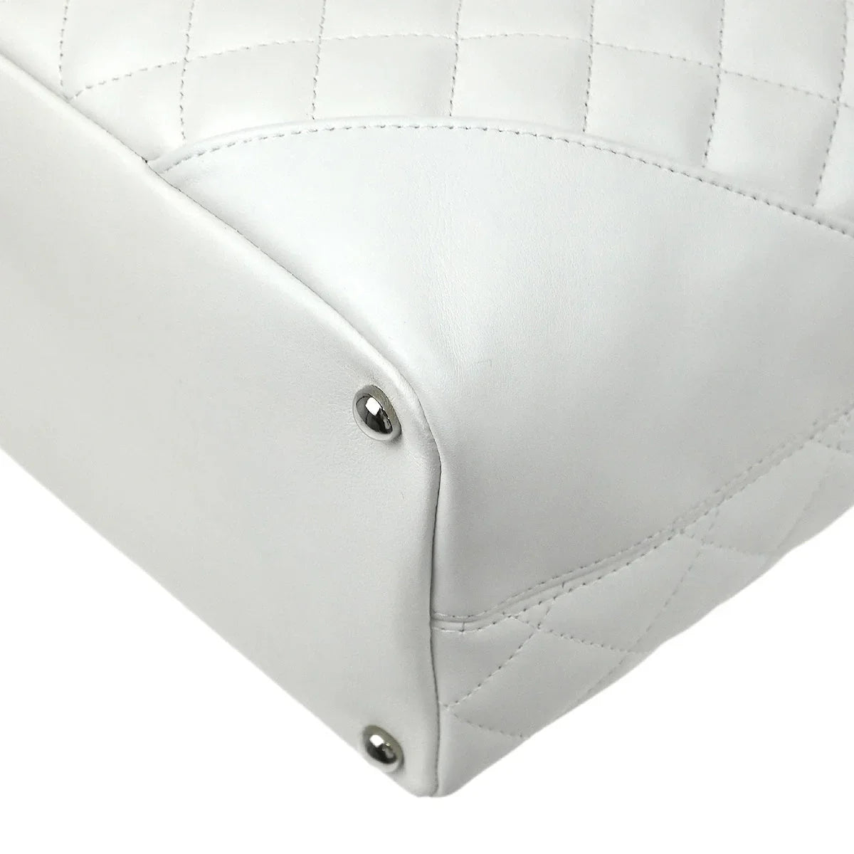 Chanel * 2005-2006 White Calfskin Cambon Ligne Tote Handbag