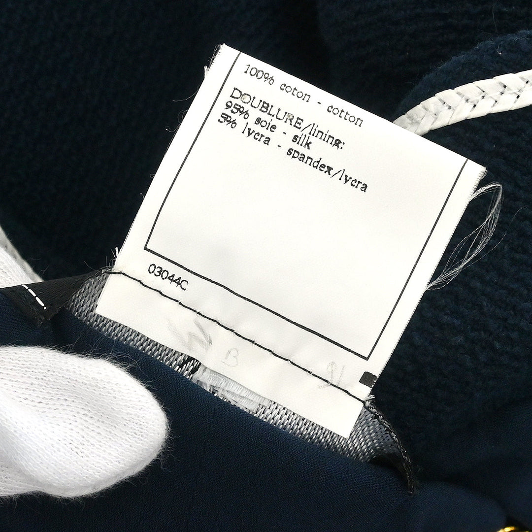 Chanel 1995 Single Breasted Jacket Navy #36 – AMORE Vintage