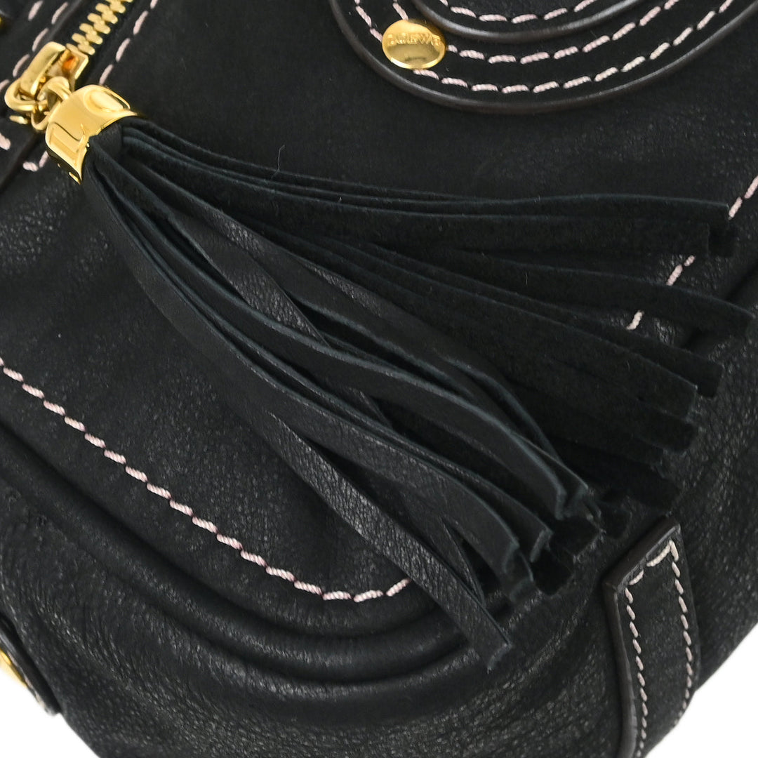 Loewe Black Leather Madrid Handbag – AMORE Vintage Tokyo Loewe Black Leather Madrid Handbag – AMORE Vintage Tokyo