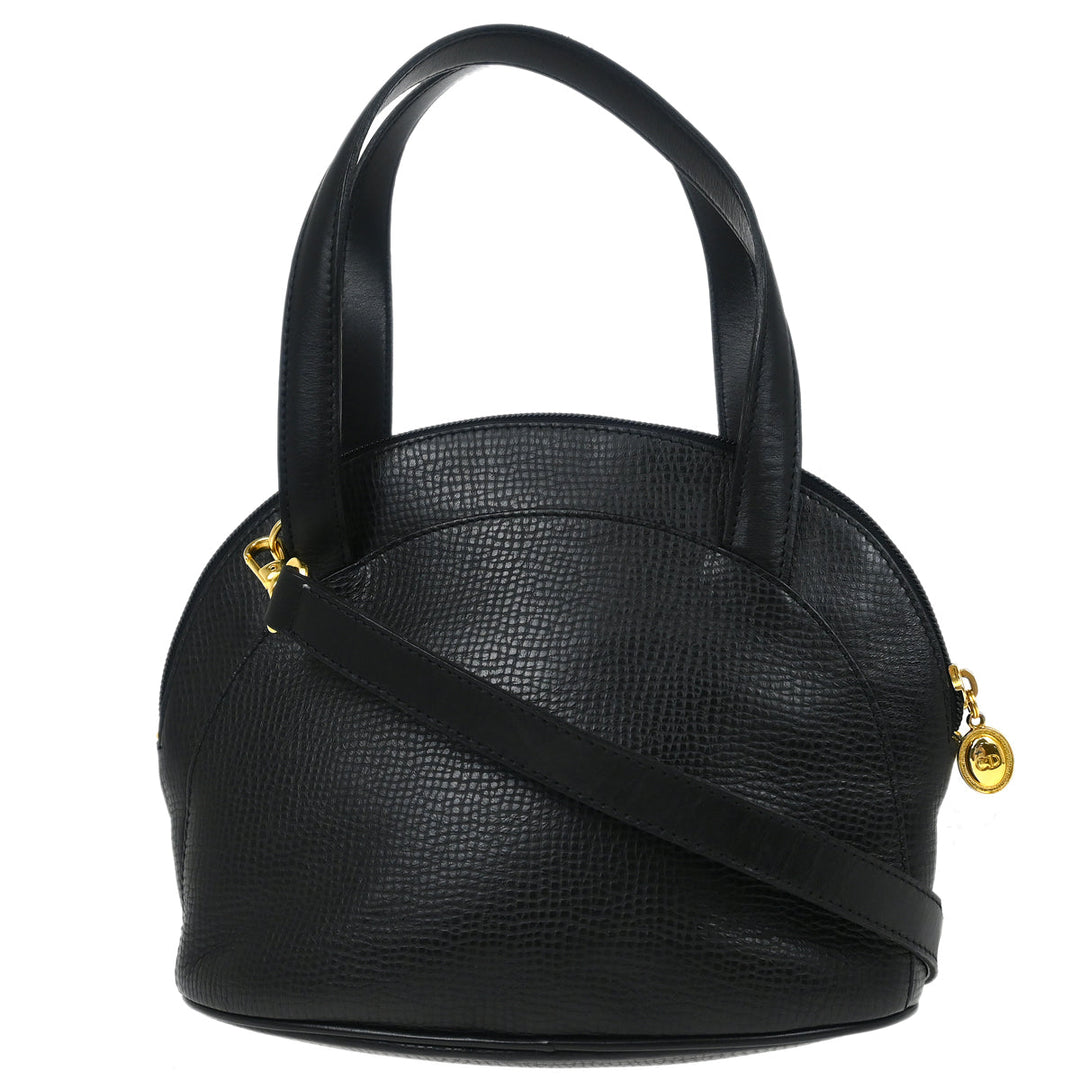 Christian Dior Black Leather 2way Shoulder Handbag – AMORE