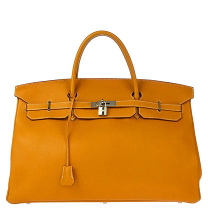 Hermes 2000 Natural Fjord Birkin 45 Handbag