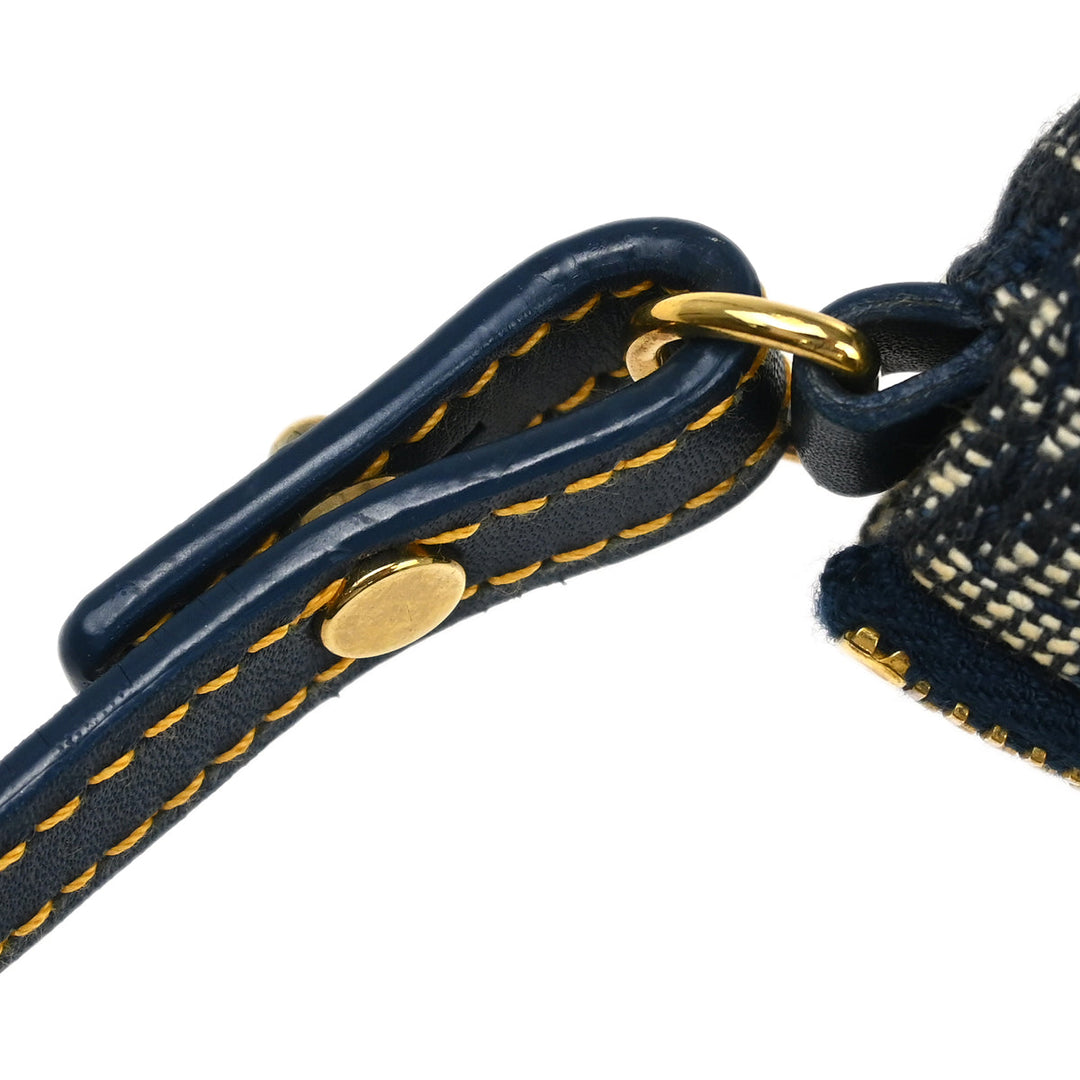 Christian Dior 2002 Navy Trotter Saddle Handbag – AMORE Christian Dior 2002 Navy Trotter Saddle Handbag – AMORE