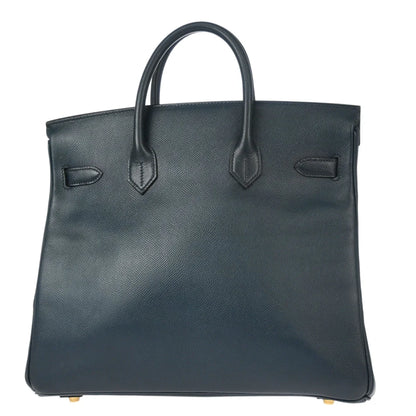 Hermes 1996 Blue Ocean Courchevel Haut a Courroies 32 Handbag