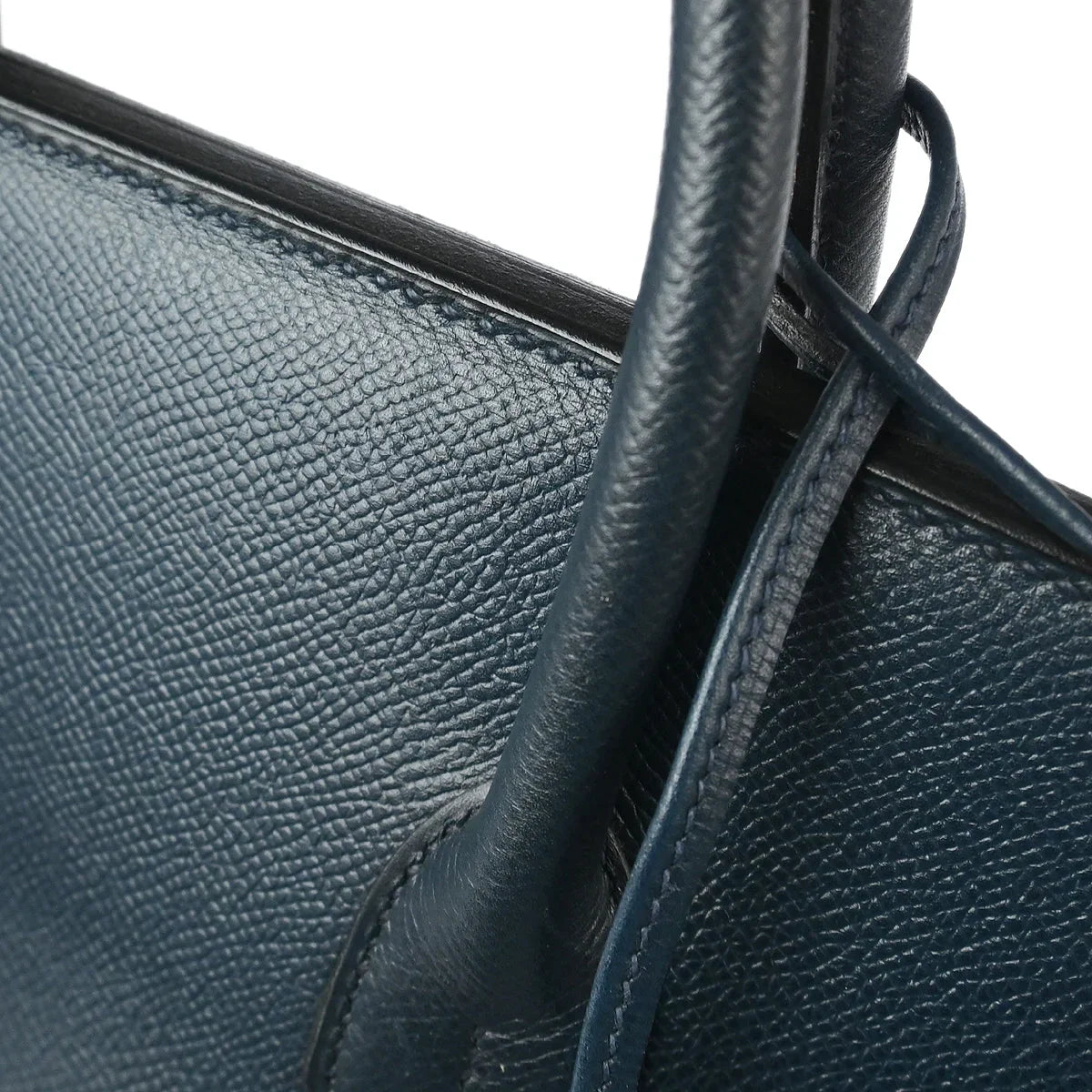 Hermes 1996 Blue Ocean Courchevel Haut a Courroies 32 Handbag
