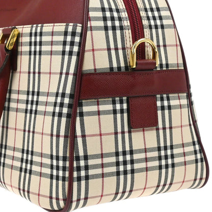 Burberry Beige Bordeaux Burberry Check 2way Shoulder Handbag