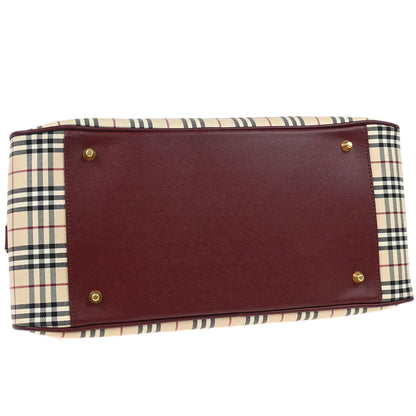 Burberry Beige Bordeaux Burberry Check 2way Shoulder Handbag