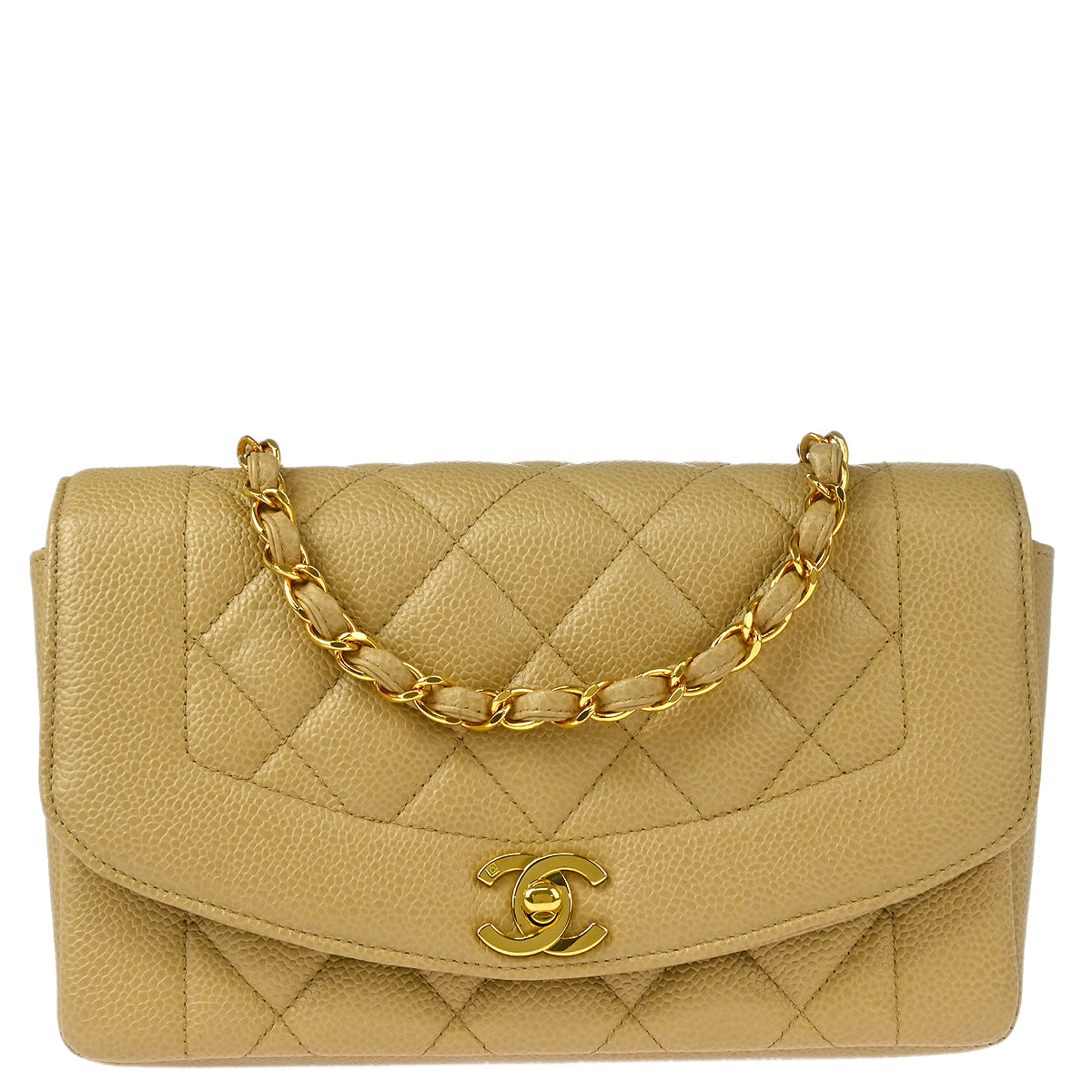 CHANEL 1995年頃製 パテントラインストーンCCターンロック