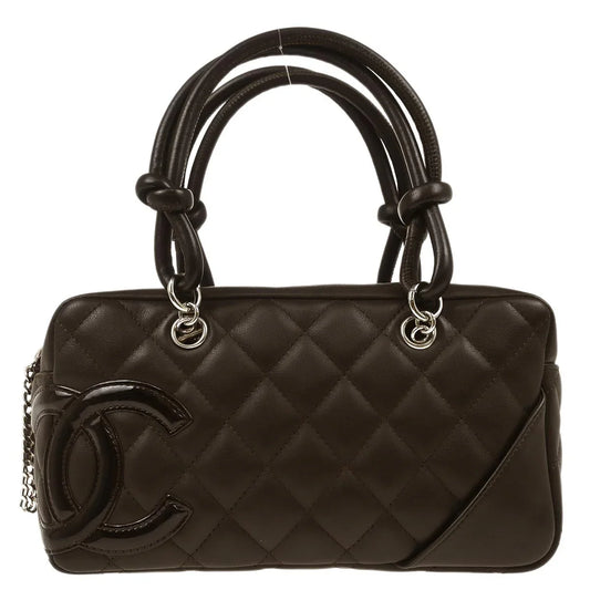Chanel 2005-2006 Brown Calfskin Cambon Ligne Handbag