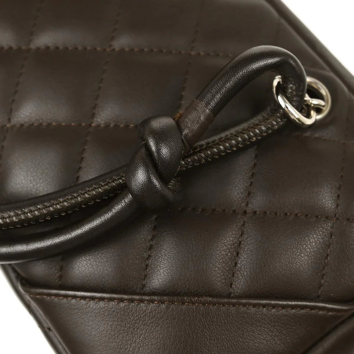 Chanel 2005-2006 Brown Calfskin Cambon Ligne Handbag