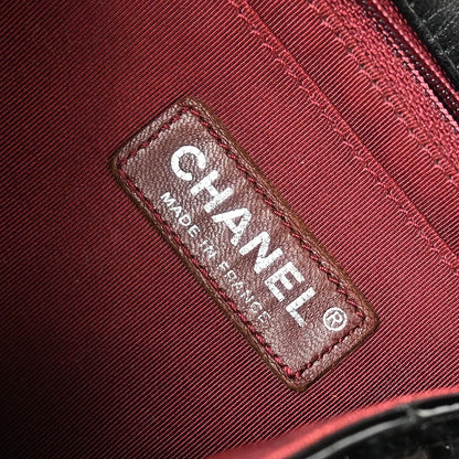 Chanel 2006-2008 Black Patent Leather Single Flap Shoulder Bag