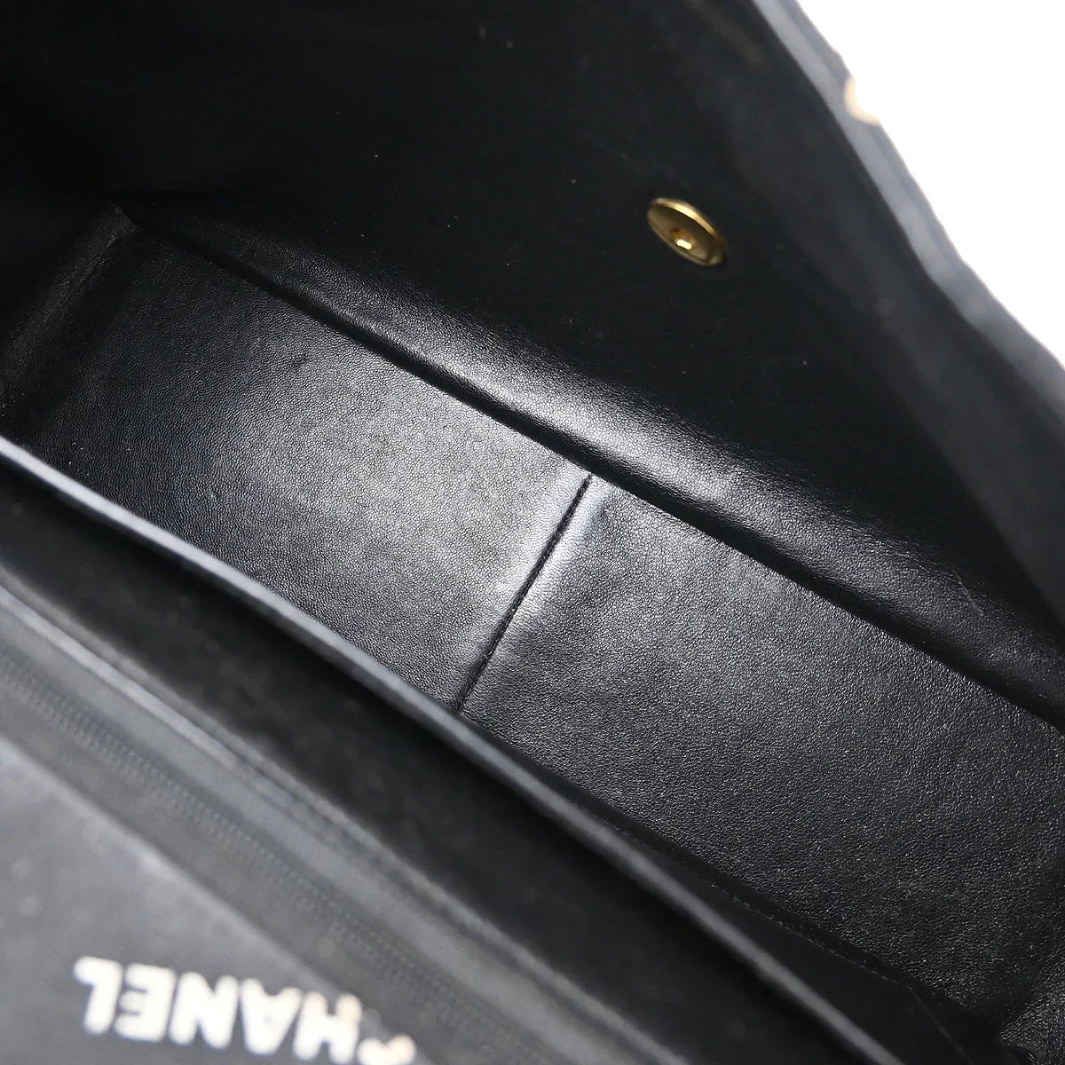 Chanel 1994-1996 Black Canvas Maxi Classic Flap Shoulder Bag
