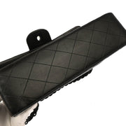Chanel Black Lambskin Small Classic Double Flap Shoulder Bag
