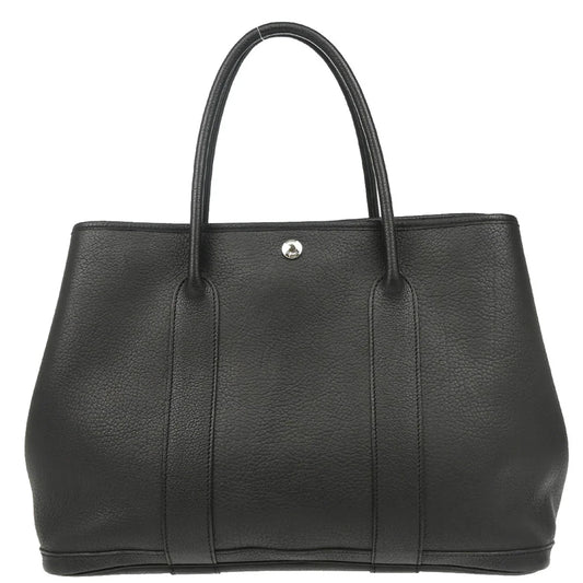 Hermes 2009 Black Negonda Garden Party 36 PM Tote Handbag