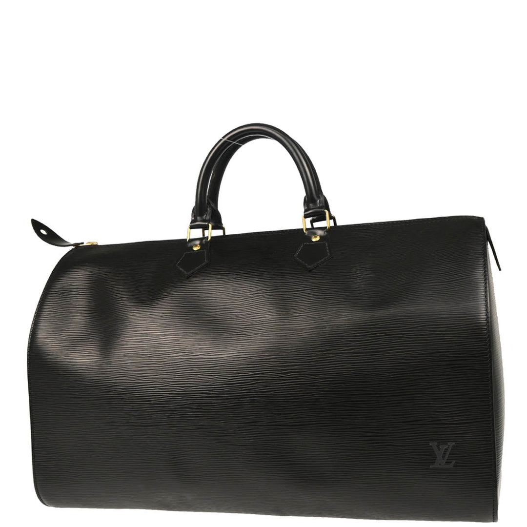 Louis Vuitton Black Epi Speedy 40 Duffle Handbag M42982