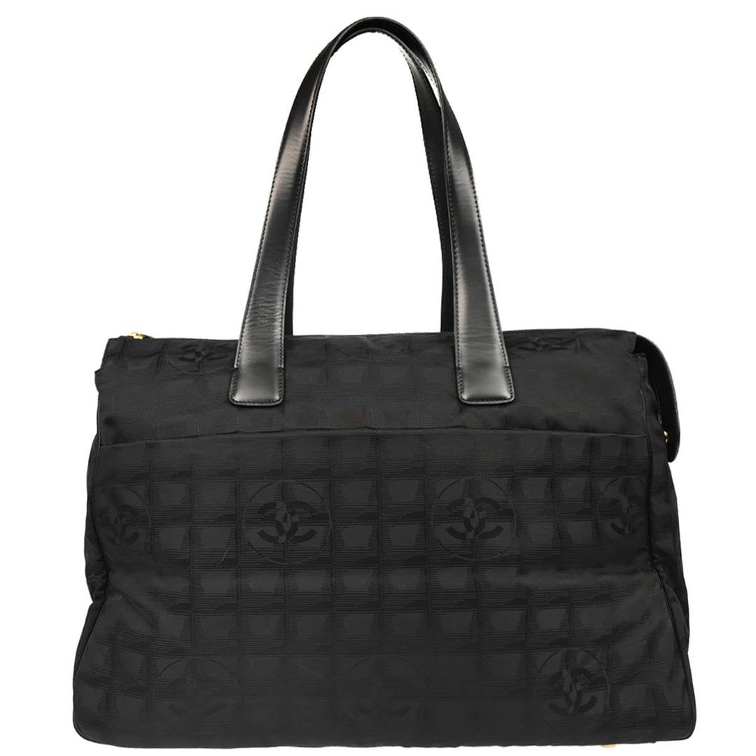 Chanel Black Nylon New Travel Line Tote Handbag – AMORE