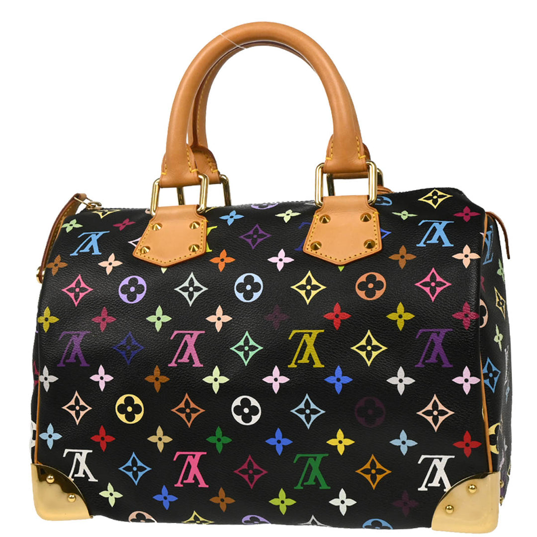 Louis Vuitton 2007 Black Monogram Multicolor Speedy 30 Louis Vuitton 2007 Black Monogram Multicolor Speedy 30
