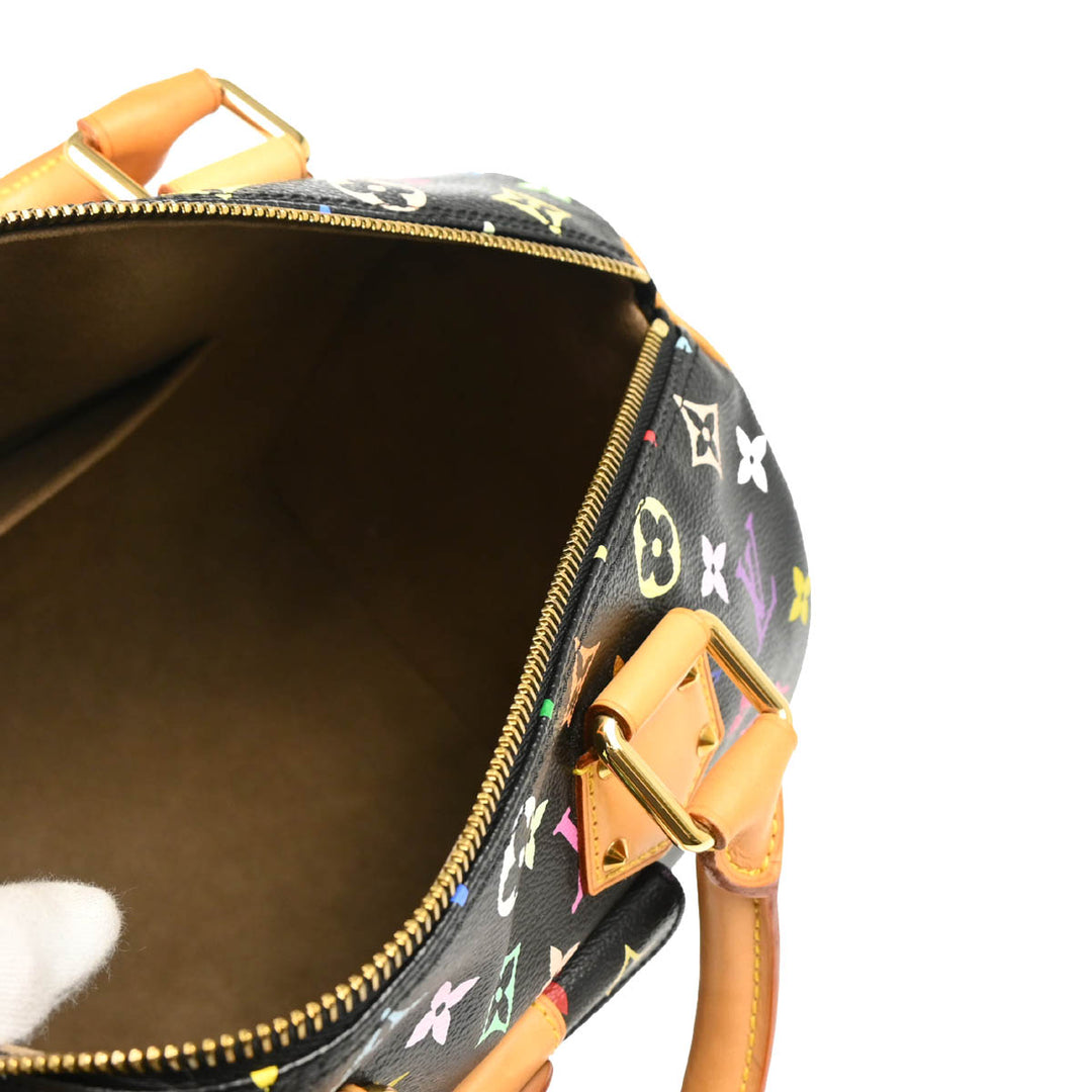 Louis Vuitton 2007 Black Monogram Multicolor Speedy 30 Louis Vuitton 2007 Black Monogram Multicolor Speedy 30