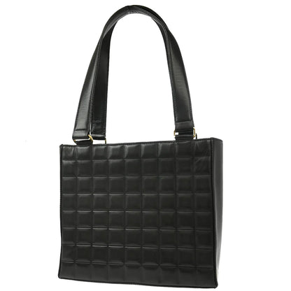 Chanel 2001-2003 Black Lambskin Choco Bar Handbag