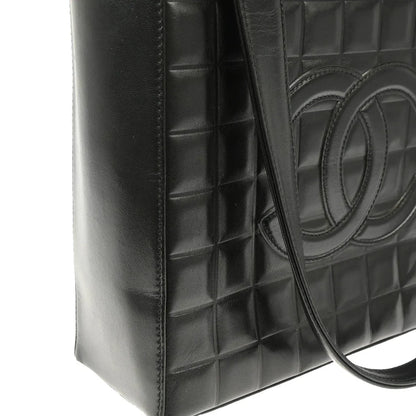 Chanel 2001-2003 Black Lambskin Choco Bar Handbag