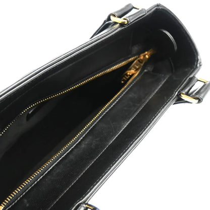 Chanel 2001-2003 Black Lambskin Choco Bar Handbag