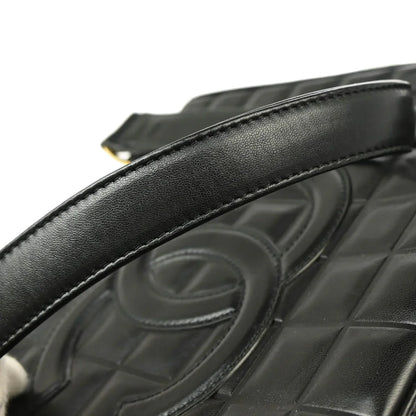 Chanel 2001-2003 Black Lambskin Choco Bar Handbag