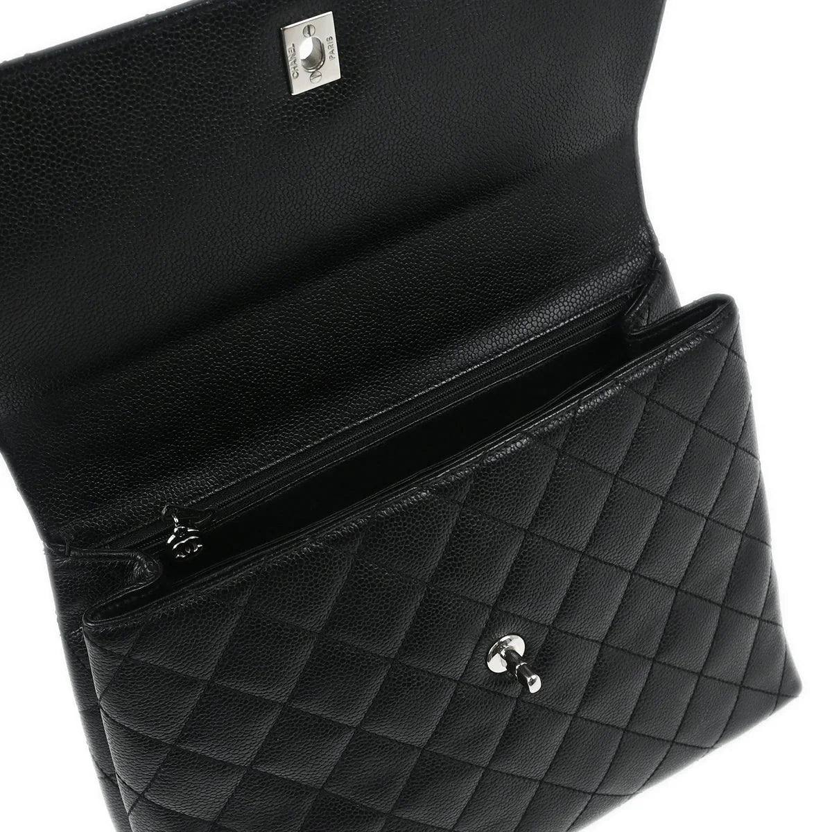 Chanel 2000-2001 Black Caviar Handbag