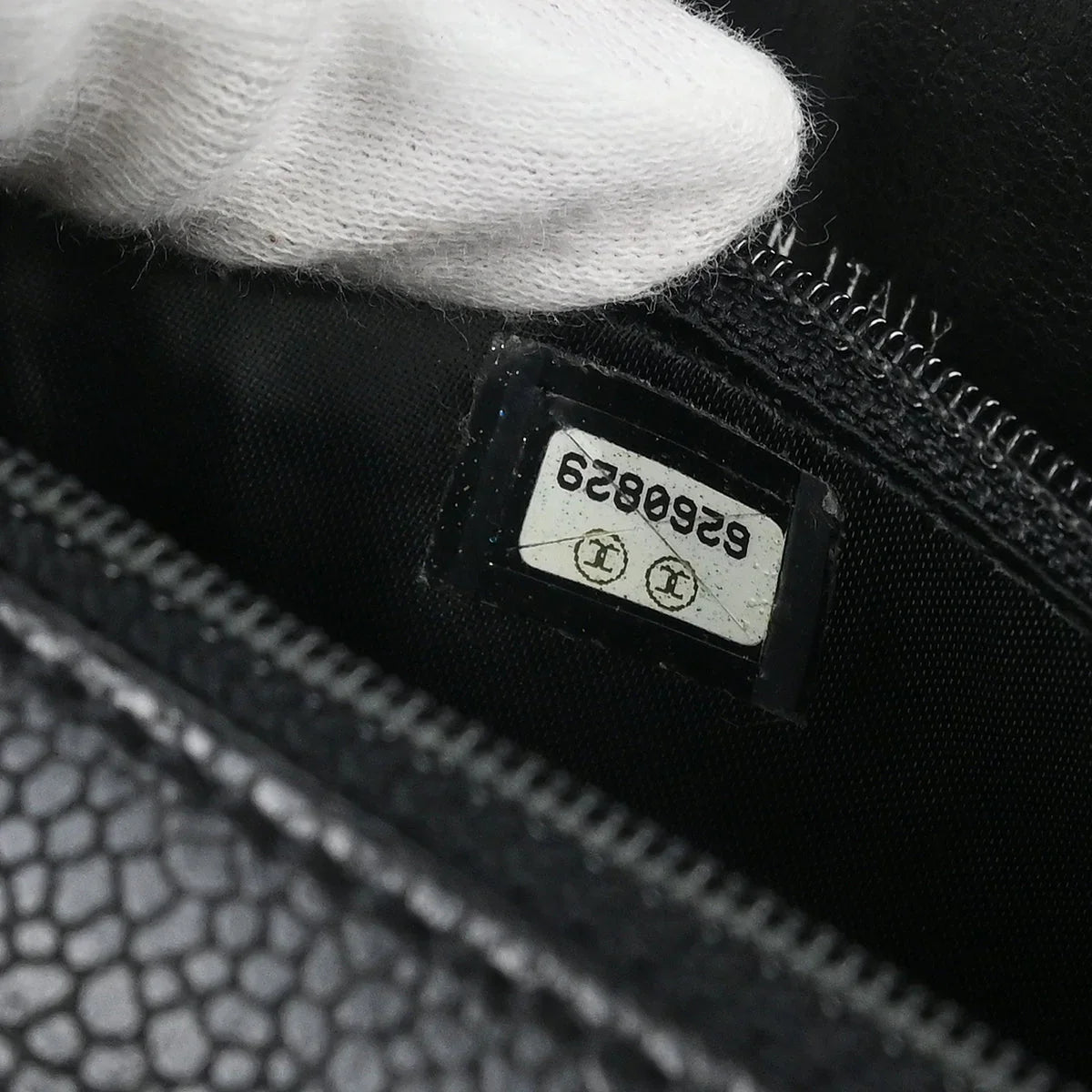 Chanel 2000-2001 Black Caviar Handbag