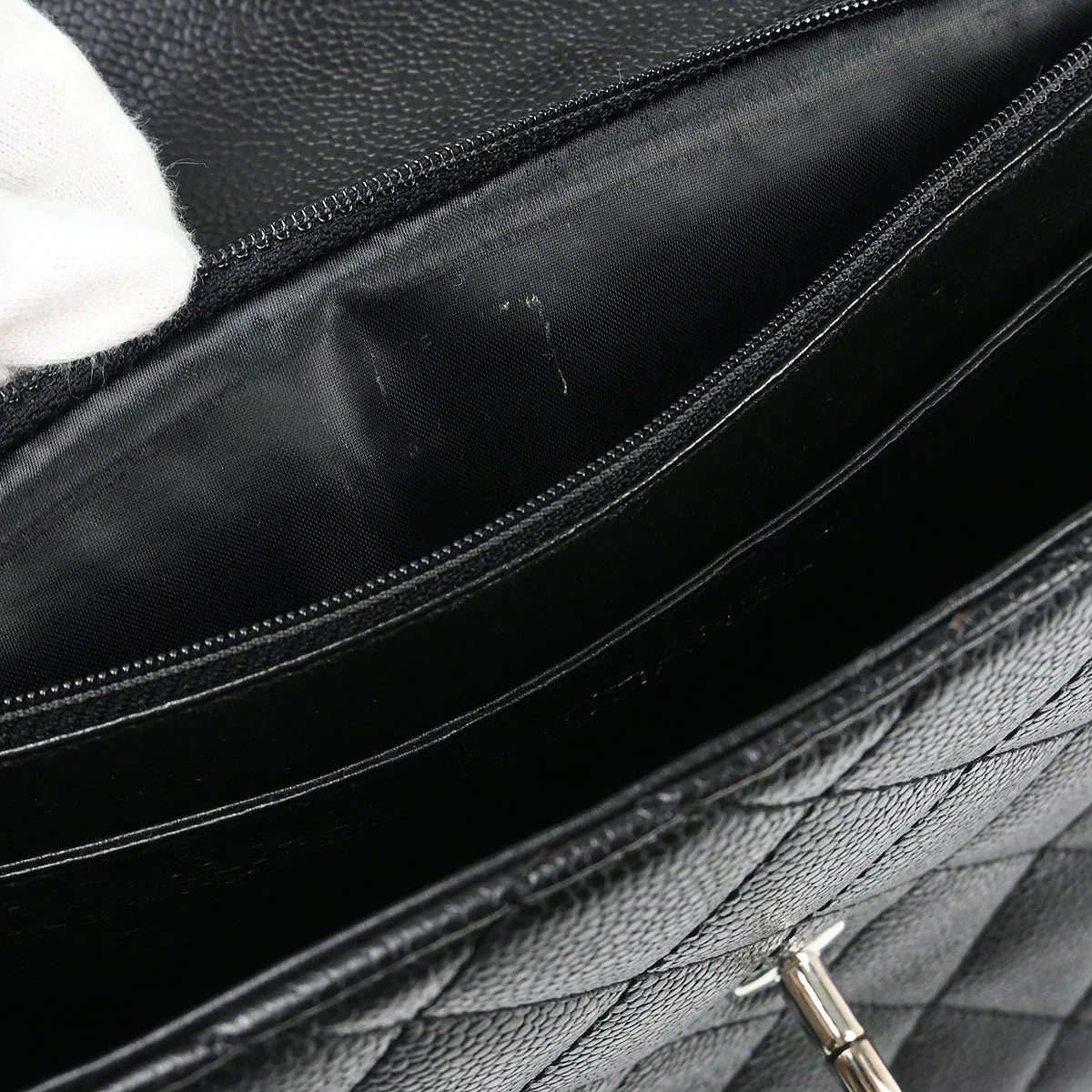 Chanel 2000-2001 Black Caviar Handbag