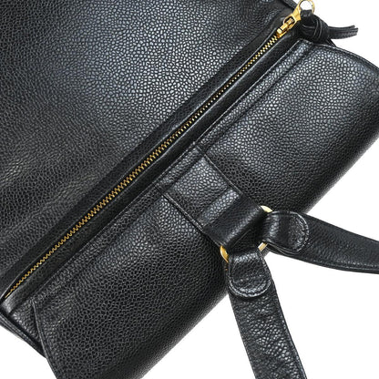 Chanel 2003-2004 Black Caviar Backpack