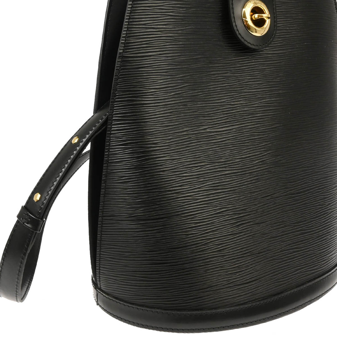 Louis Vuitton 1994 Black Epi Cluny Shoulder Bag M52252
