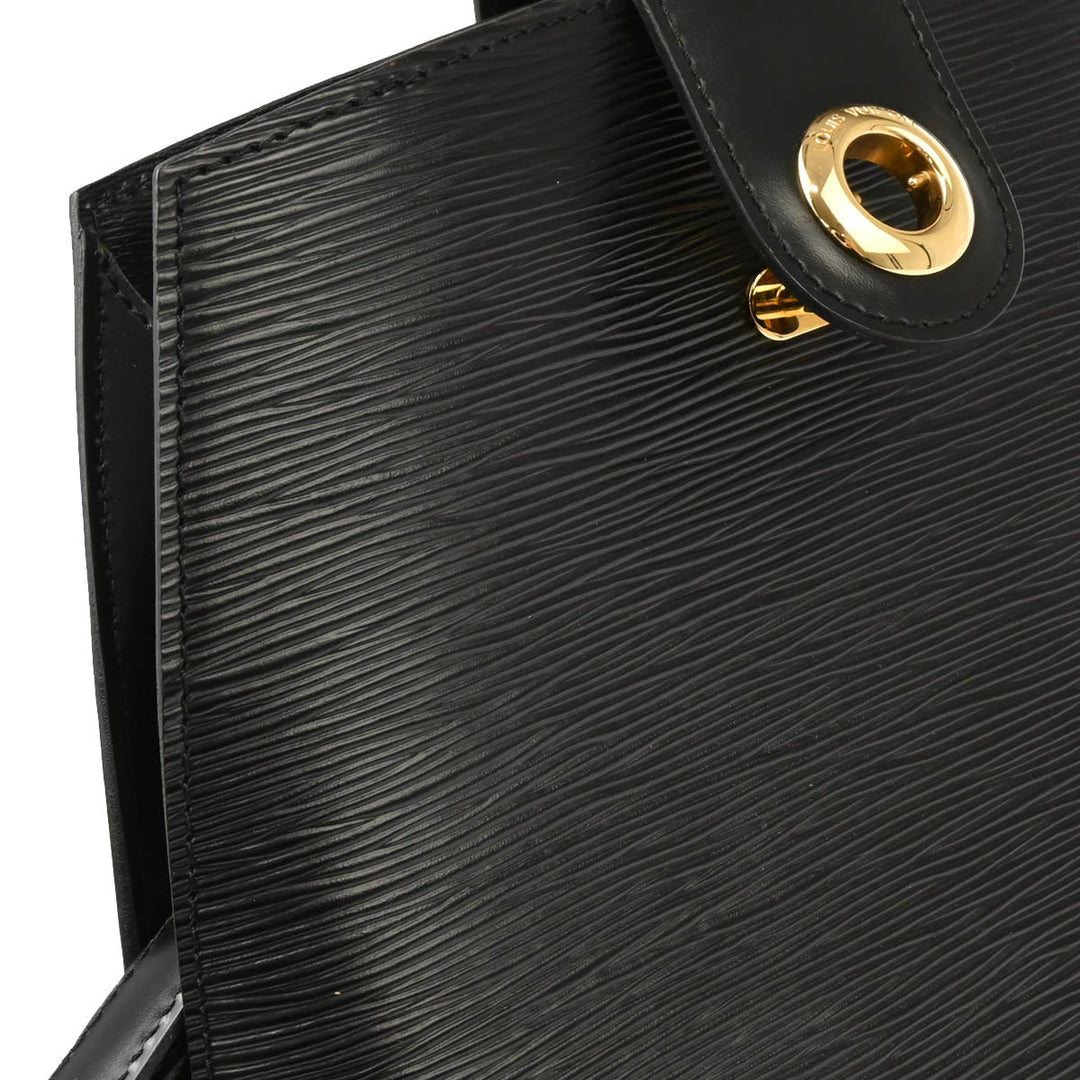 Louis Vuitton 1994 Black Epi Cluny Shoulder Bag M52252