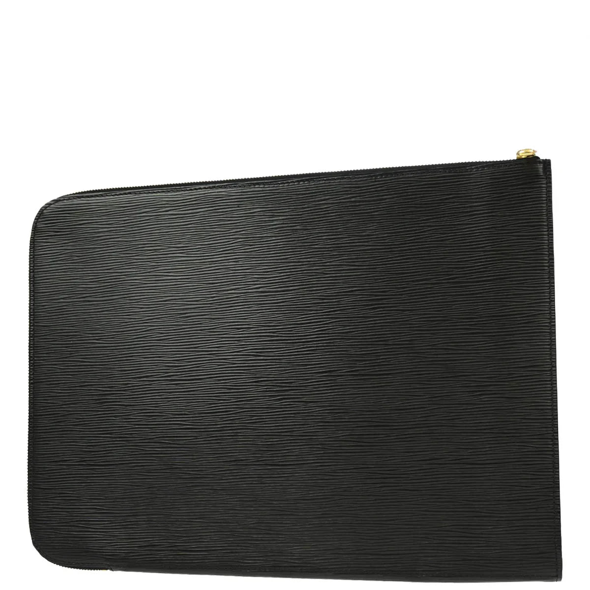 Louis Vuitton 1991 Black Epi Poche Documents 38 Business Bag M54492
