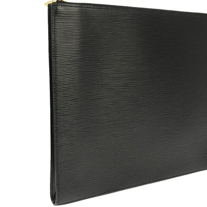 Louis Vuitton 1991 Black Epi Poche Documents 38 Business Bag M54492