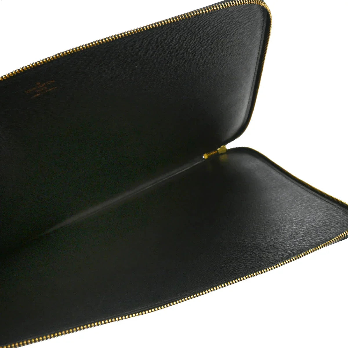 Louis Vuitton 1991 Black Epi Poche Documents 38 Business Bag M54492