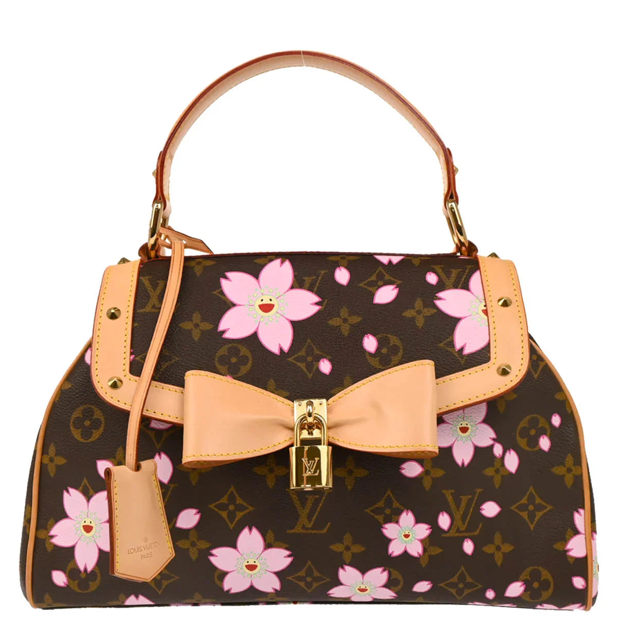 Louis Vuitton 2003 Monogram Cherry Blossom Sac Retro PM Handbag M92012