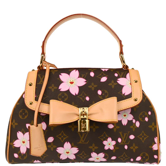 Louis Vuitton 2003 Monogram Cherry Blossom Sac Retro PM Handbag M92012