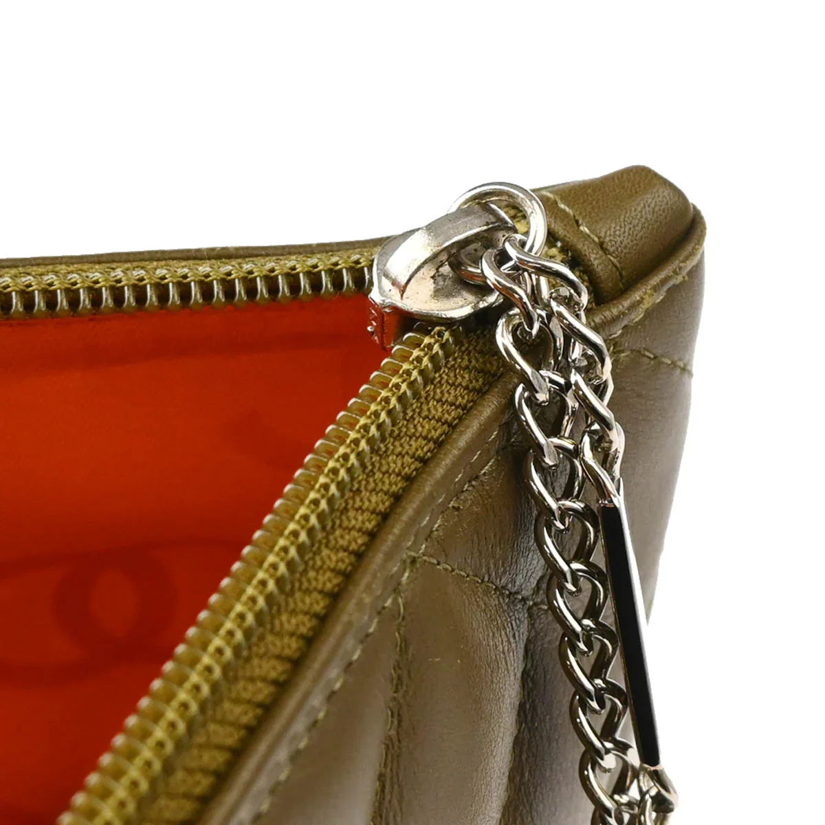 Chanel * 2004-2005 Khaki Calfskin Cambon Ligne Tote Handbag