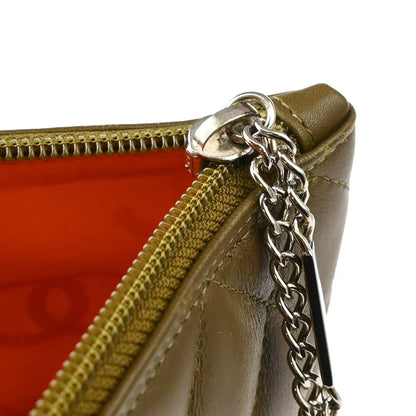 Chanel * 2004-2005 Khaki Calfskin Cambon Ligne Tote Handbag