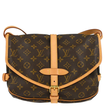 Louis Vuitton 1998 Monogram Saumur 30 Messenger Shoulder Bag M42256