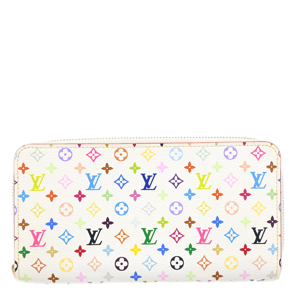 Louis Vuitton 2010 White Multicolor Zippy Wallet M60241