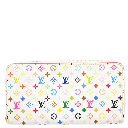 Louis Vuitton 2010 White Multicolor Zippy Wallet M60241