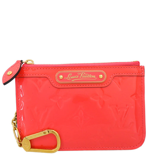 Louis Vuitton 2015 Pink Vernis Pochette Cles NM Coin Wallet M93204