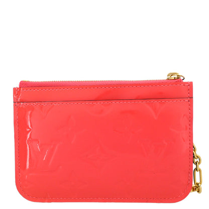 Louis Vuitton 2015 Pink Vernis Pochette Cles NM Coin Wallet M93204