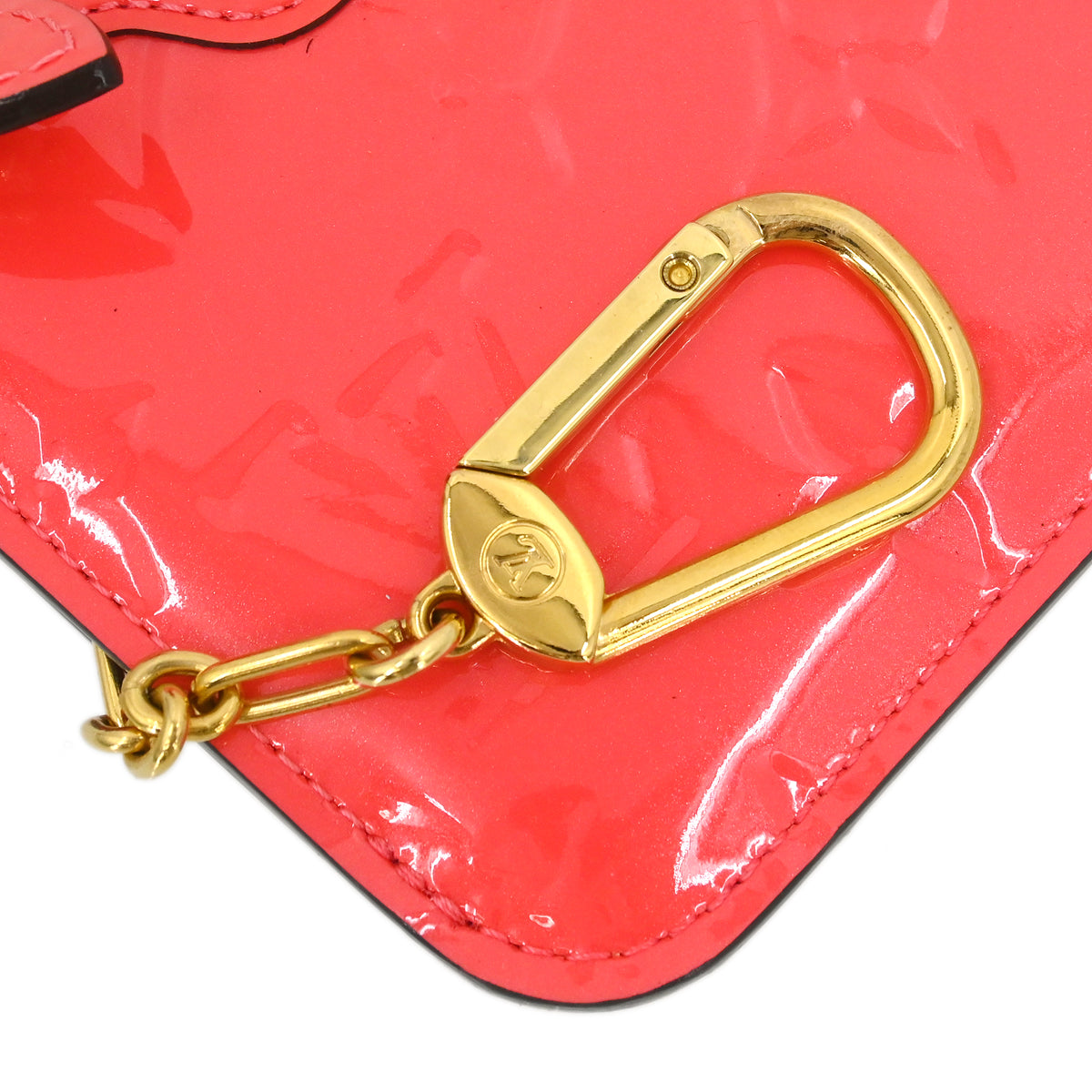 Louis Vuitton 2015 Pink Vernis Pochette Cles NM Coin Wallet M93204