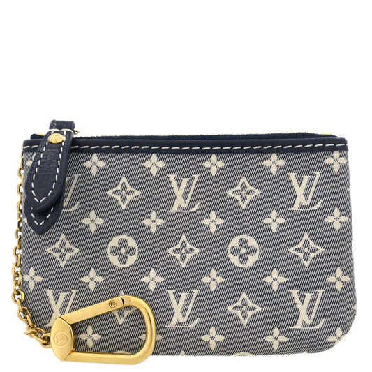 Louis Vuitton 2011 Navy Monogram Idylle Pochette Cles Coin Case M62995